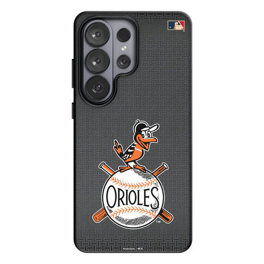 Baltimore Orioles 1954-1963 - Cooperstown Collection Linen MagSafe Compatible Phone Case for Samsung Galaxy