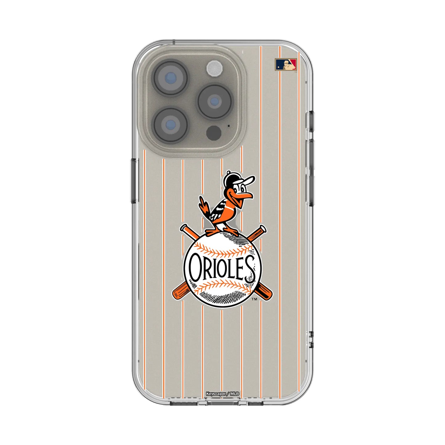 Baltimore Orioles 1954-1963 - Cooperstown Collection Pinstripe Clear Phone Case for Apple iPhone