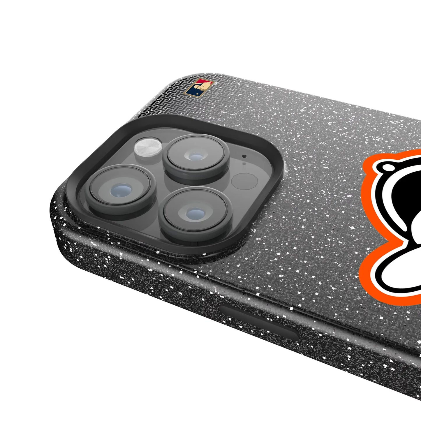 Baltimore Orioles 1955 - Cooperstown Collection Linen Black Bling Phone Case for Apple iPhone
