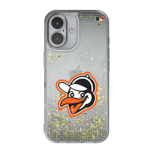 Baltimore Orioles 1955 - Cooperstown Collection Linen Glitter Phone Case for Apple iPhone