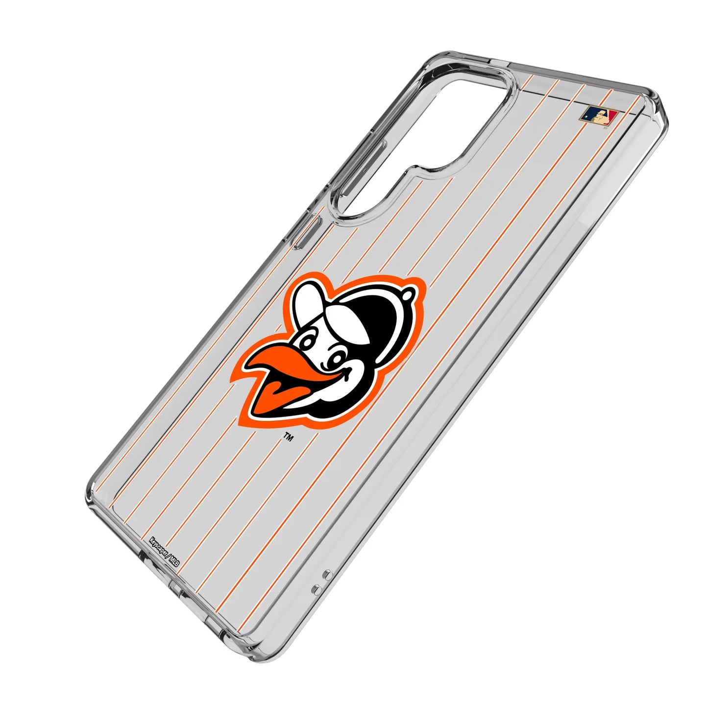 Baltimore Orioles 1955 - Cooperstown Collection Pinstripe Clear Phone Case for Samsung Galaxy