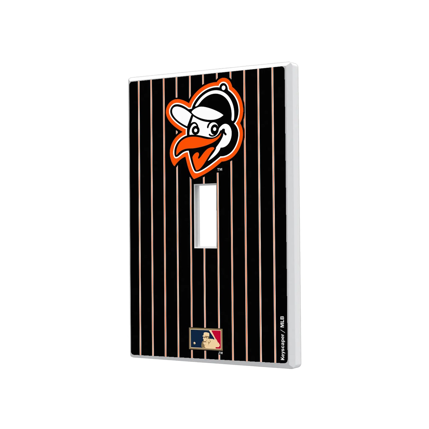 Baltimore Orioles 1955 - Cooperstown Collection Pinstripe Hidden-Screw Light Switch Plate