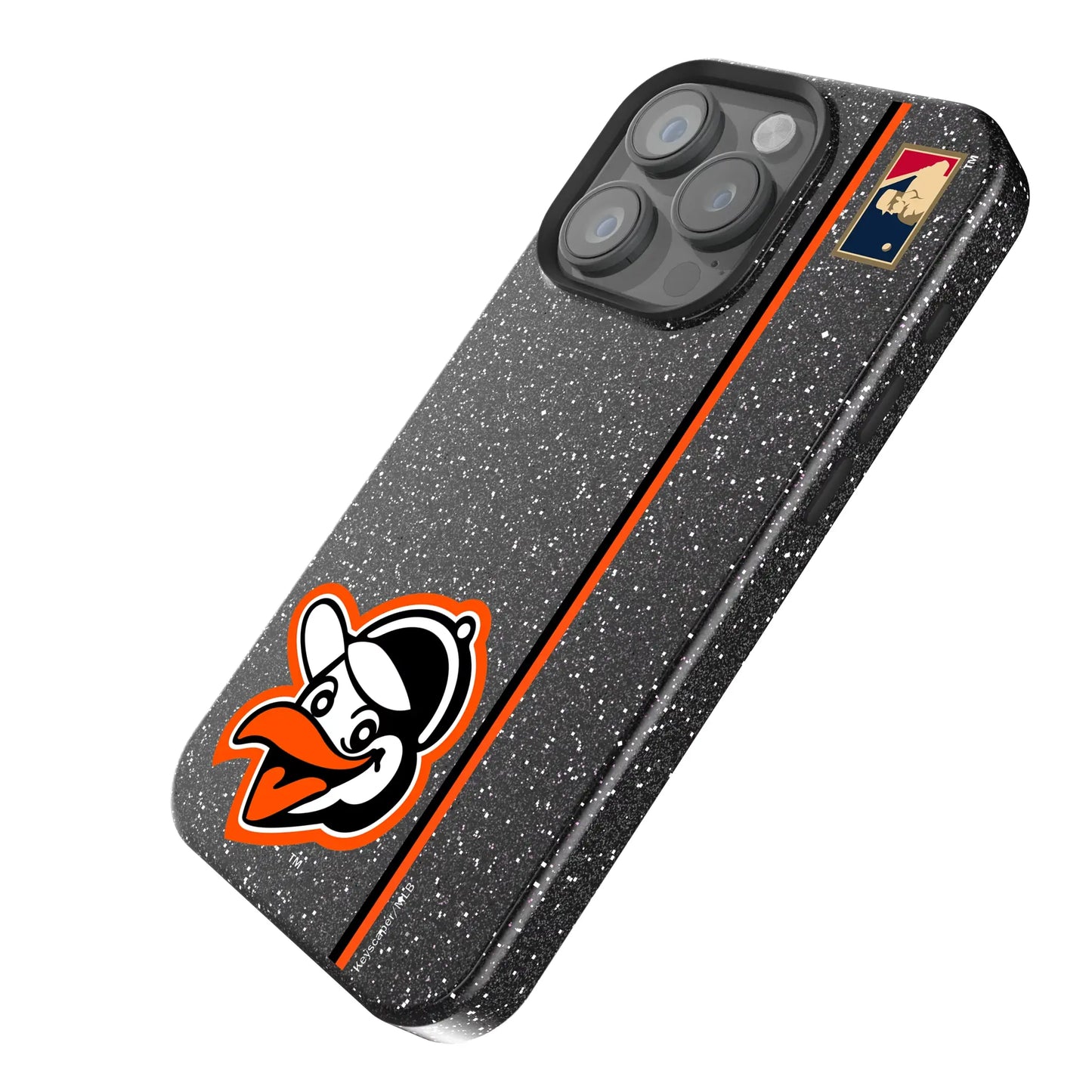 Baltimore Orioles 1955 - Cooperstown Collection Sidebar Black Bling Phone Case for Apple iPhone