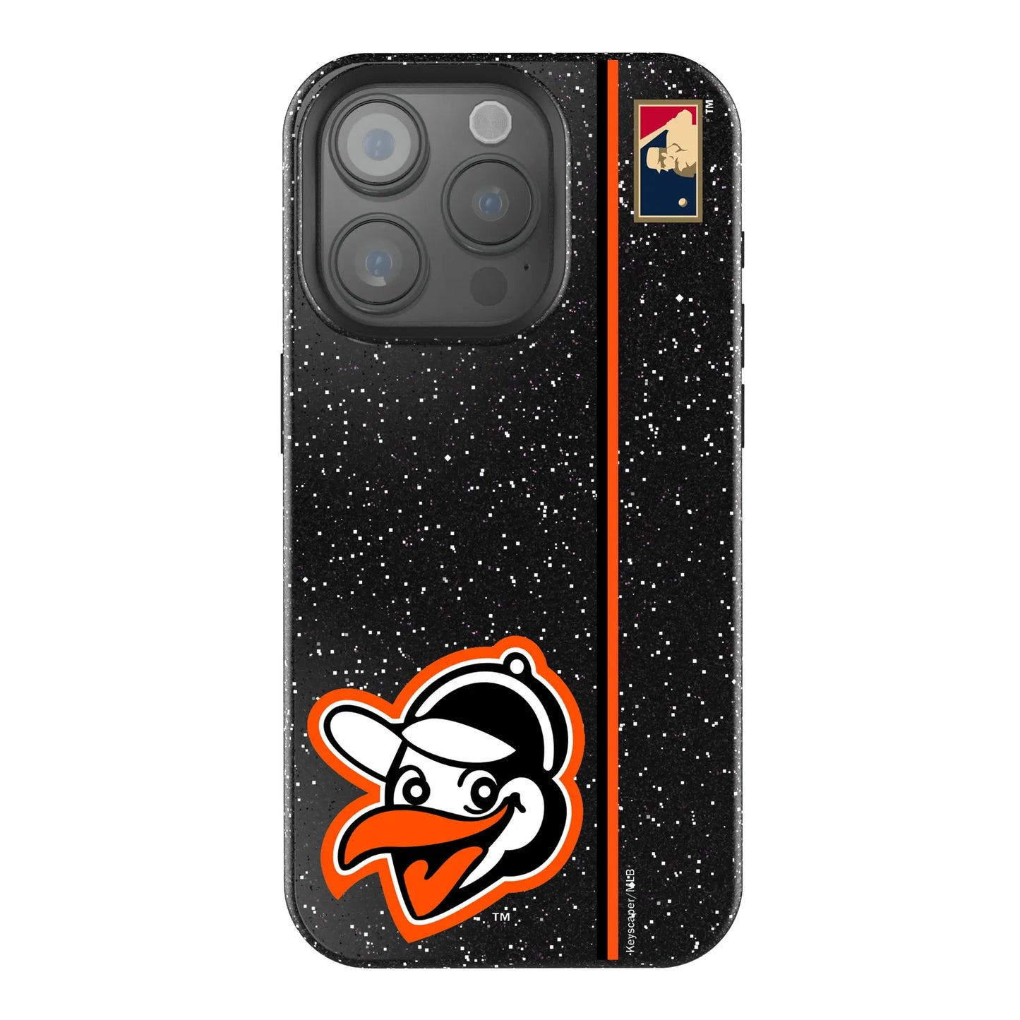 Baltimore Orioles 1955 - Cooperstown Collection Sidebar Black Bling Phone Case for Apple iPhone