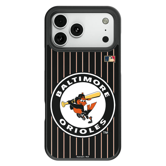 Baltimore Orioles 1966-1969 - Cooperstown Collection Pinstripe Bump Phone Case for Apple iPhone