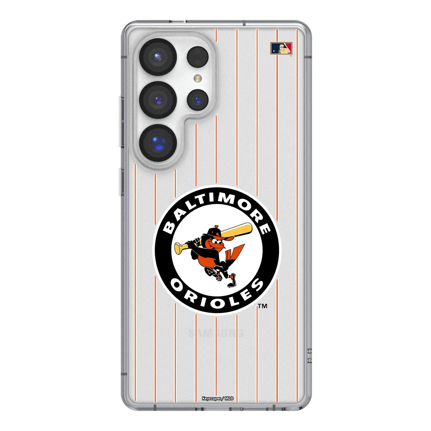 Baltimore Orioles 1966-1969 - Cooperstown Collection Pinstripe Clear Phone Case for Samsung Galaxy