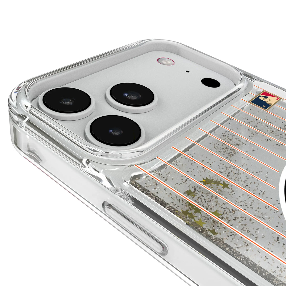 Baltimore Orioles 1966-1969 - Cooperstown Collection Pinstripe Glitter Phone Case for Apple iPhone