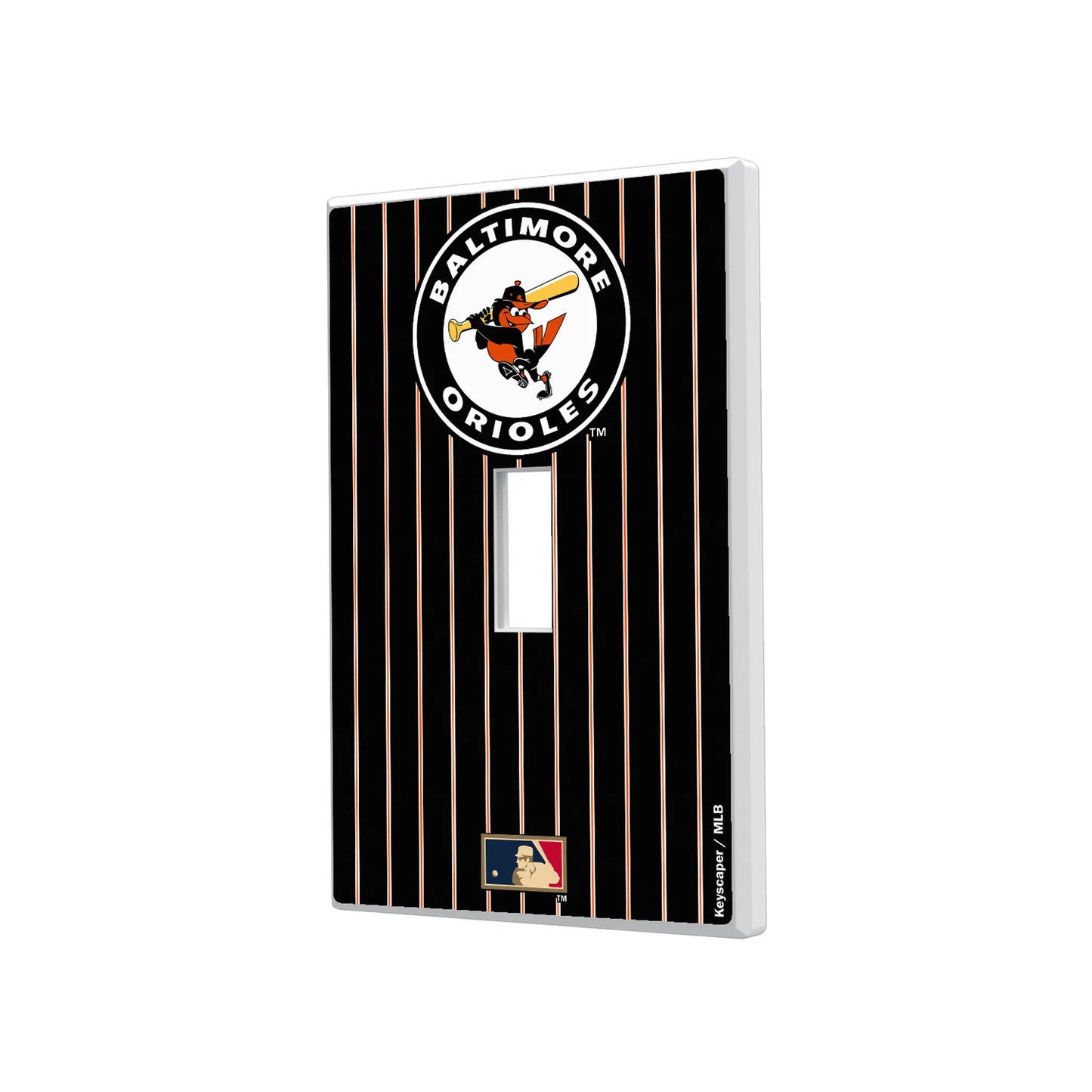 Baltimore Orioles 1966-1969 - Cooperstown Collection Pinstripe Hidden-Screw Light Switch Plate