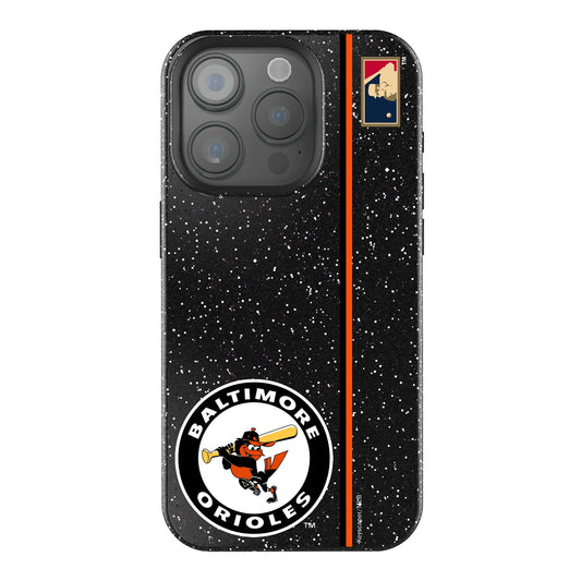 Baltimore Orioles 1966-1969 - Cooperstown Collection Sidebar Black Bling Phone Case for Apple iPhone