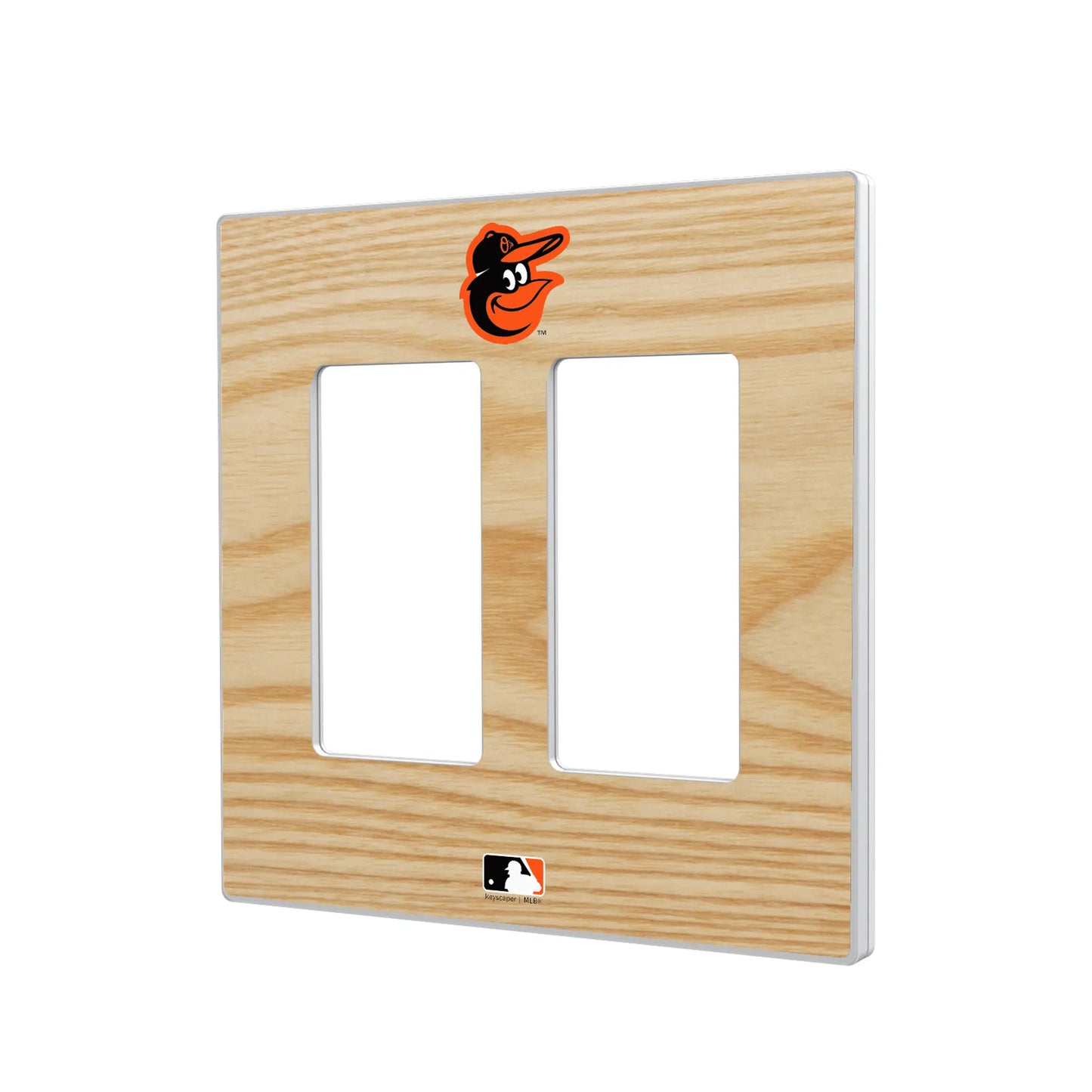 Baltimore Orioles Baseball Bat Hidden-Screw Light Switch Plate
