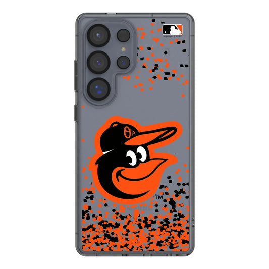 Baltimore Orioles Confetti Clear Phone Case for Samsung Galaxy