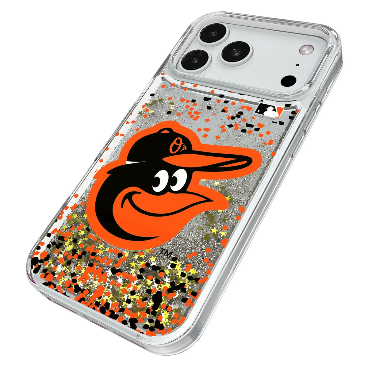 Baltimore Orioles Confetti Glitter Phone Case for Apple iPhone