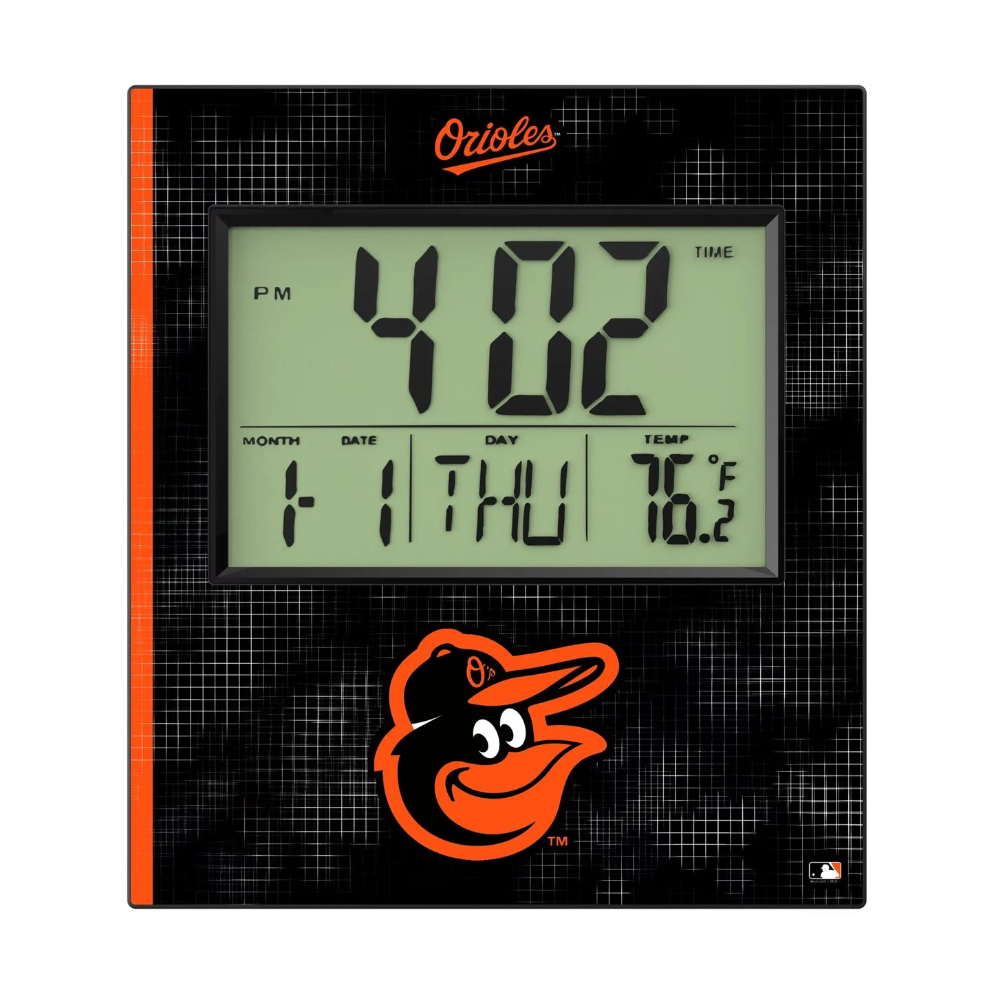 Baltimore Orioles Hatch Wall Clock