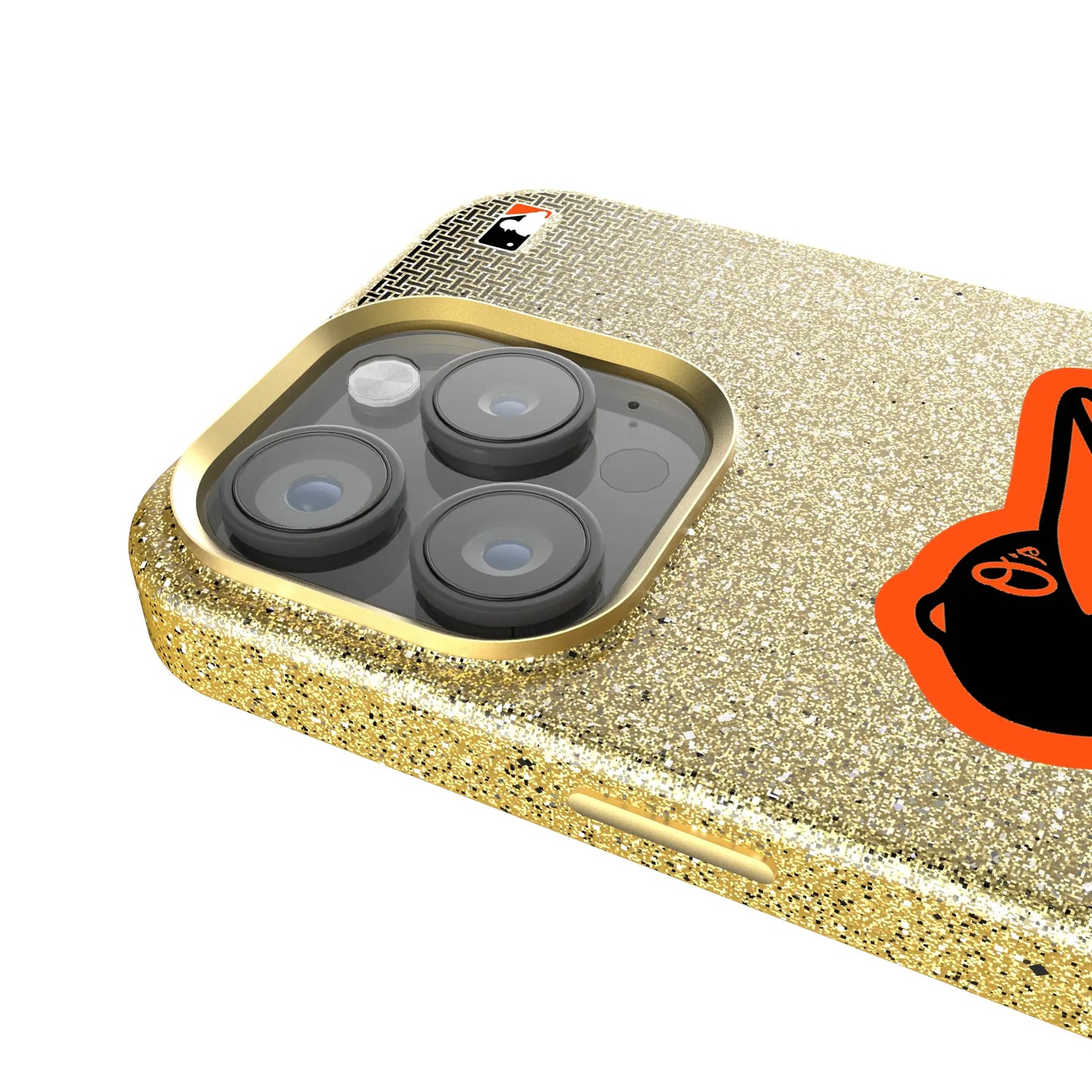 Baltimore Orioles Linen Bling Phone Case for Apple iPhone