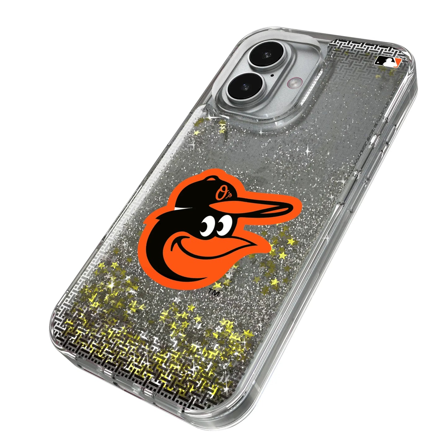 Baltimore Orioles Linen Glitter Phone Case for Apple iPhone