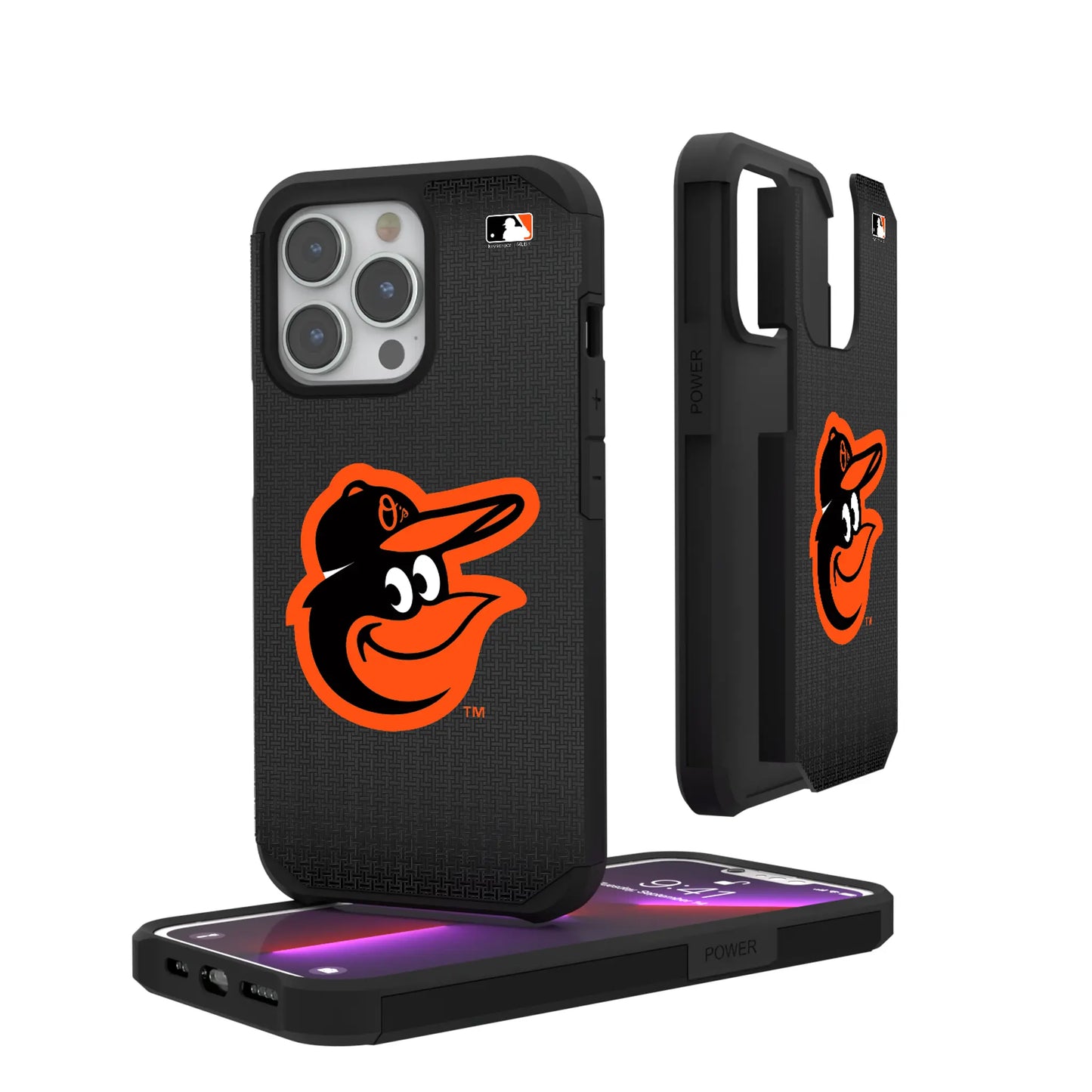 Baltimore Orioles Linen Rugged Phone Case for Apple iPhone