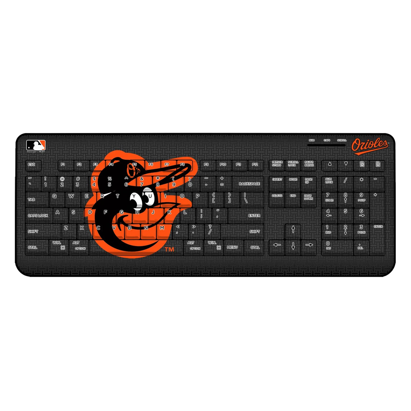 Baltimore Orioles Linen Wireless USB Keyboard