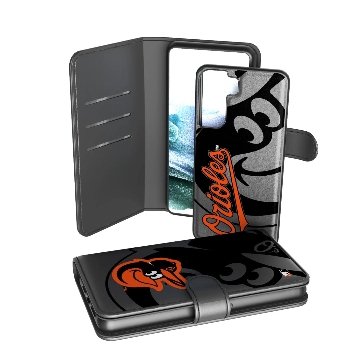 Baltimore Orioles Monocolor Tilt Wallet Phone Case for Apple iPhone