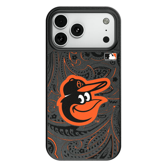 Baltimore Orioles Paisley MagSafe Compatible Phone Case for Apple iPhone