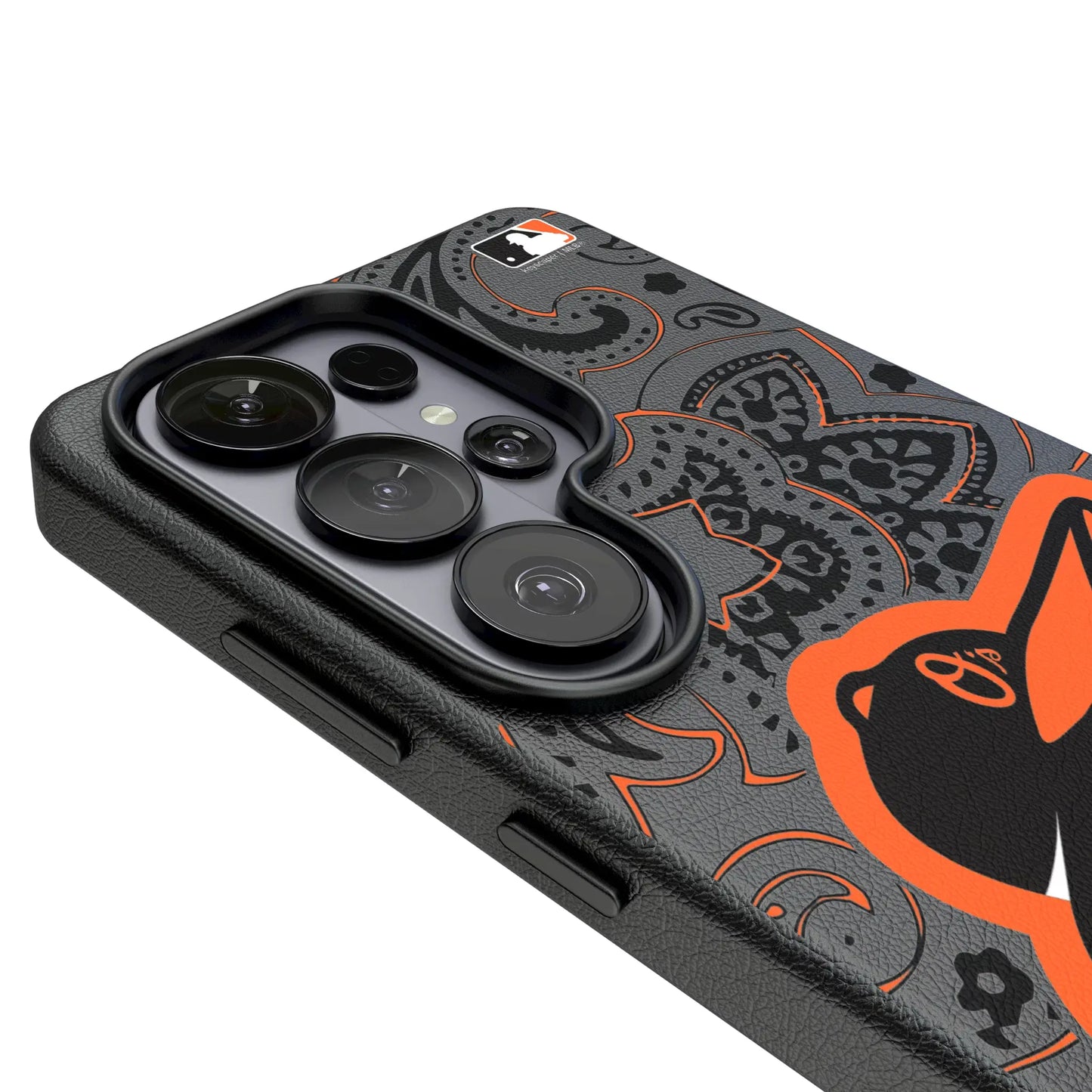Baltimore Orioles Paisley MagSafe Compatible Phone Case for Samsung Galaxy