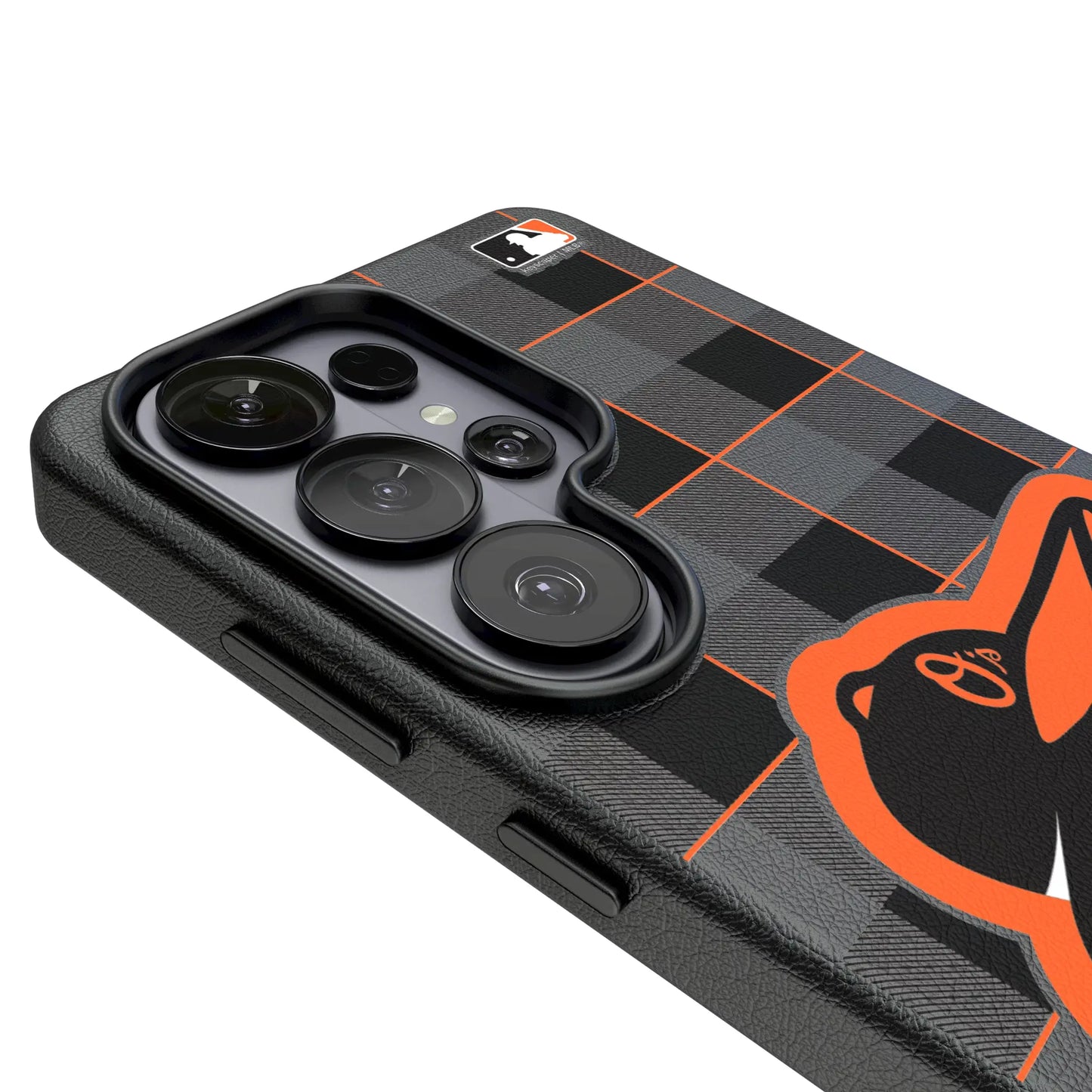 Baltimore Orioles Plaid MagSafe Compatible Phone Case for Samsung Galaxy
