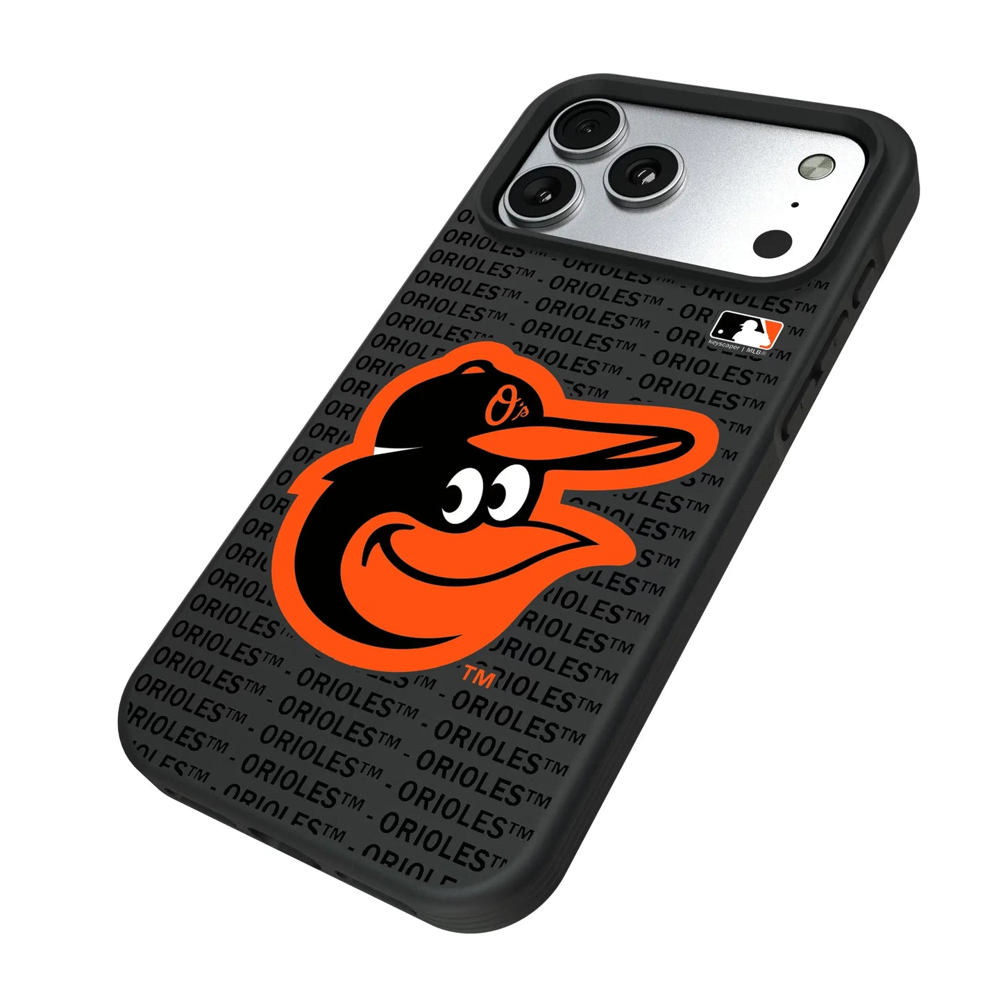 Baltimore Orioles Text Backdrop Bump Phone Case for Apple iPhone