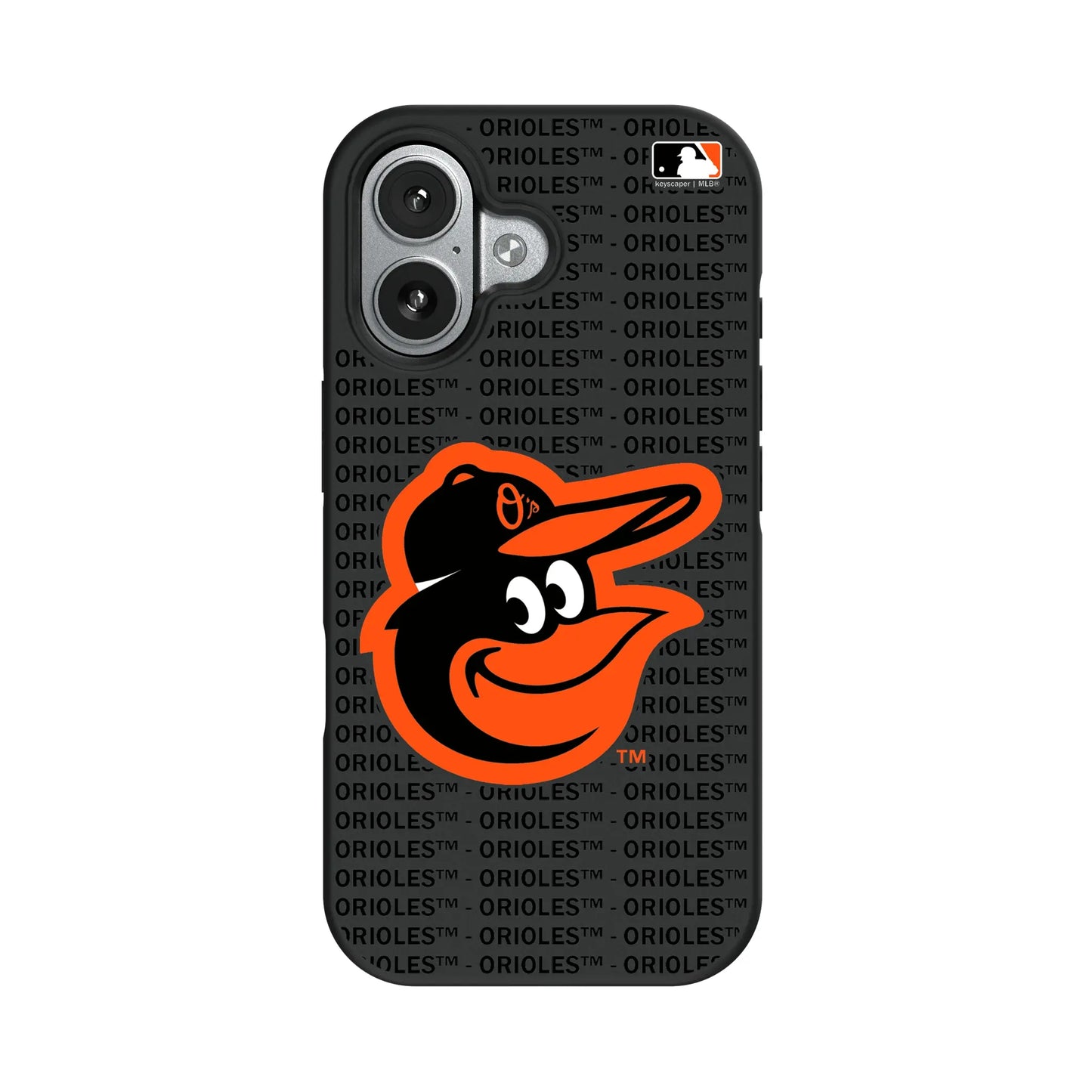 Baltimore Orioles Text Backdrop Bump Phone Case for Apple iPhone