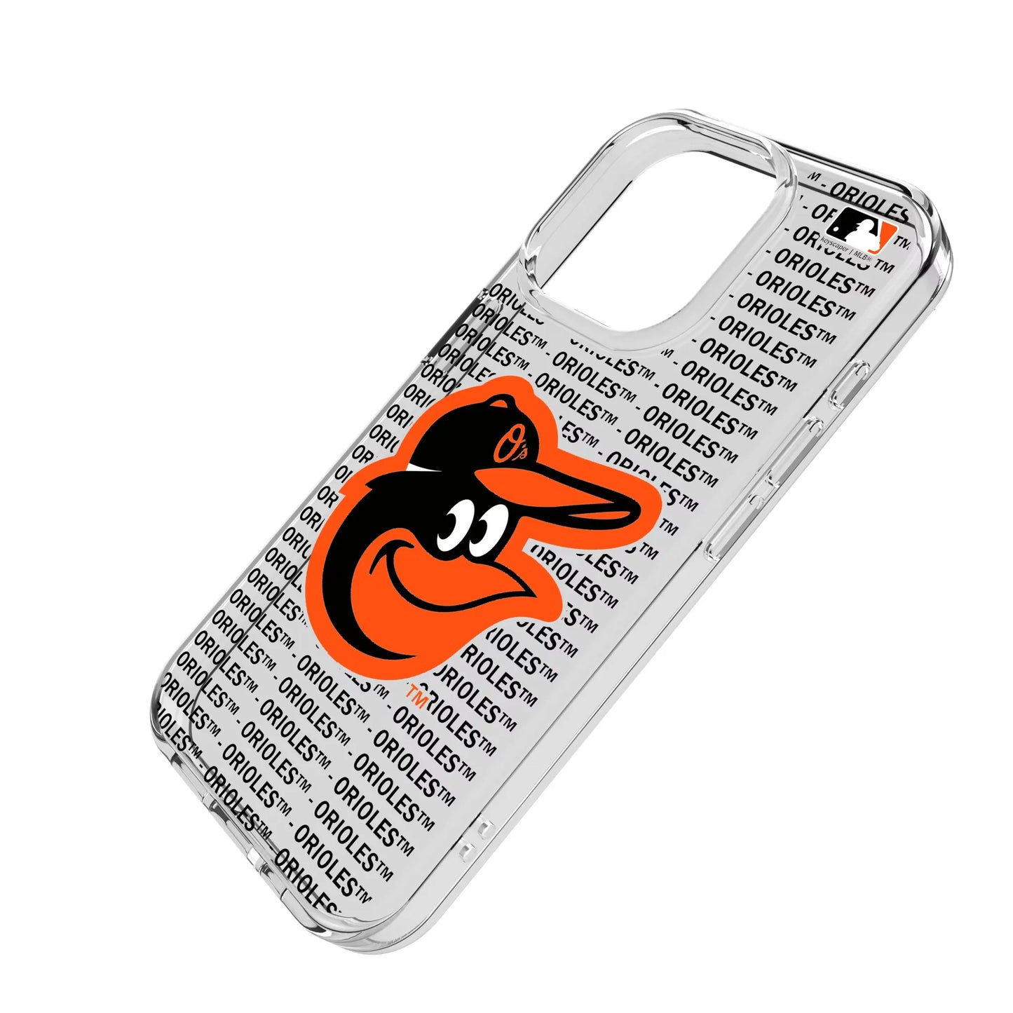 Baltimore Orioles Text Backdrop Clear Phone Case for Apple iPhone