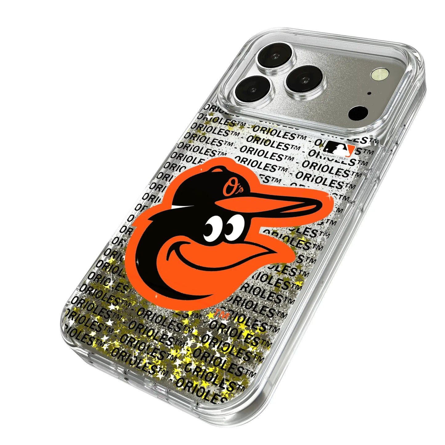 Baltimore Orioles Text Backdrop Glitter Phone Case for Apple iPhone
