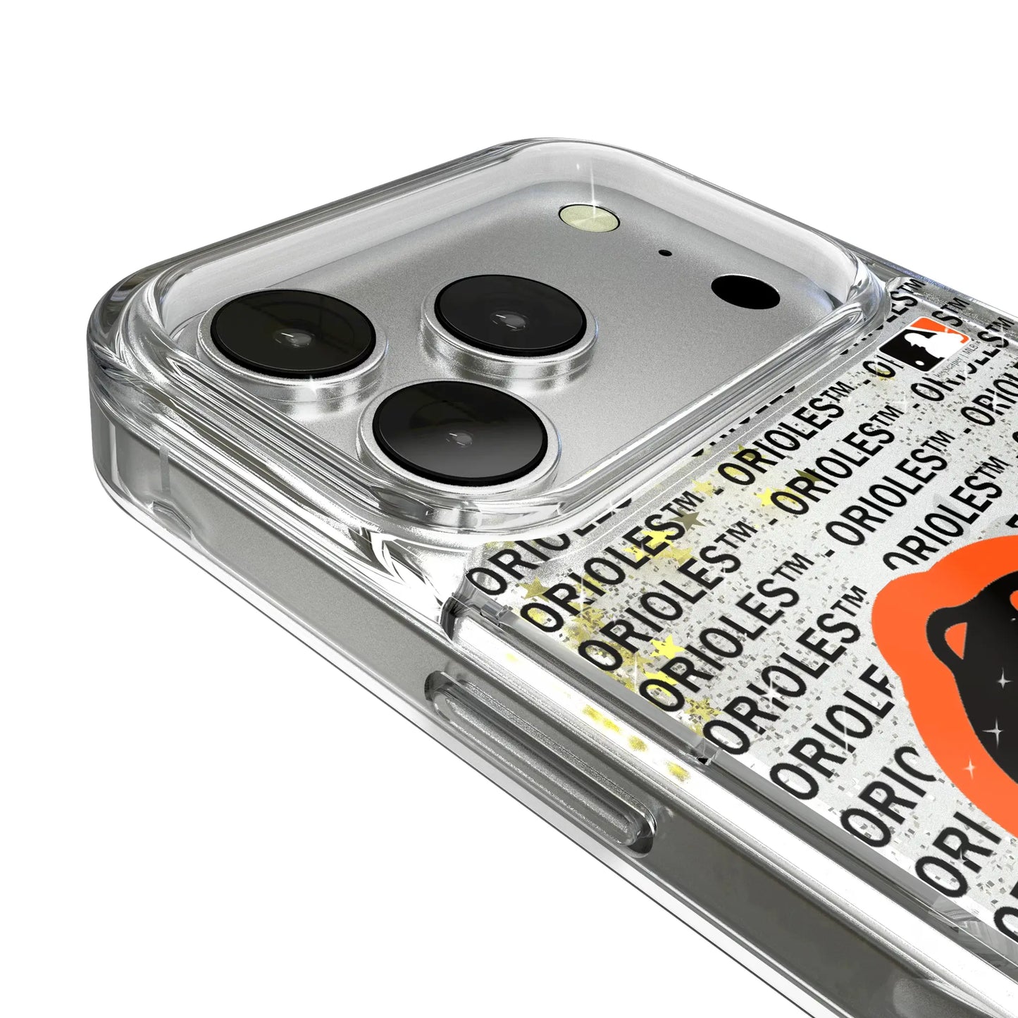 Baltimore Orioles Text Backdrop Glitter Phone Case for Apple iPhone