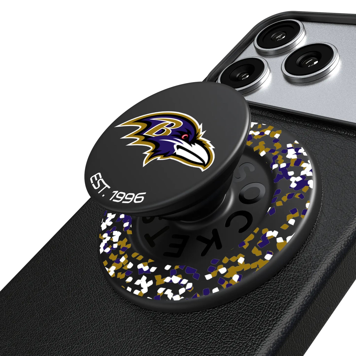 Baltimore Ravens Confetti PopSockets Magnetic Phone Grip and Stand
