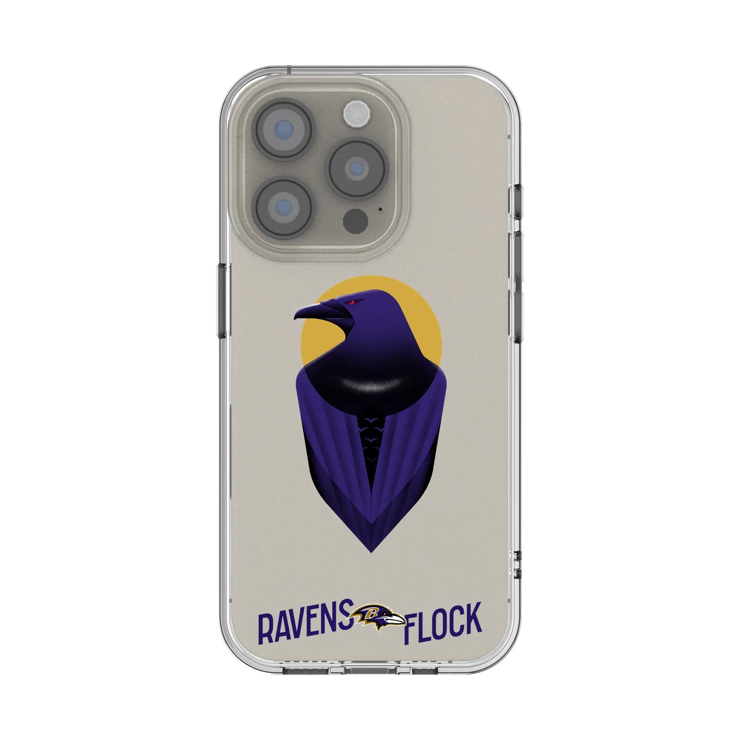 Baltimore Ravens Deco Clear Phone Case for Apple iPhone