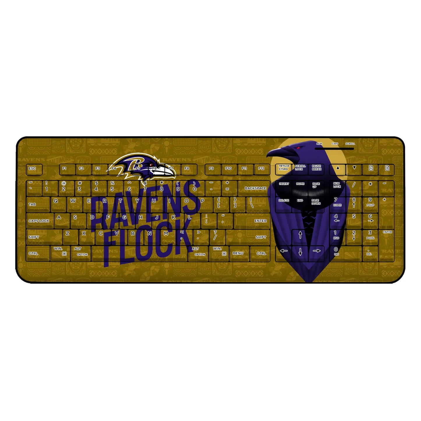 Baltimore Ravens Deco Wireless USB Keyboard