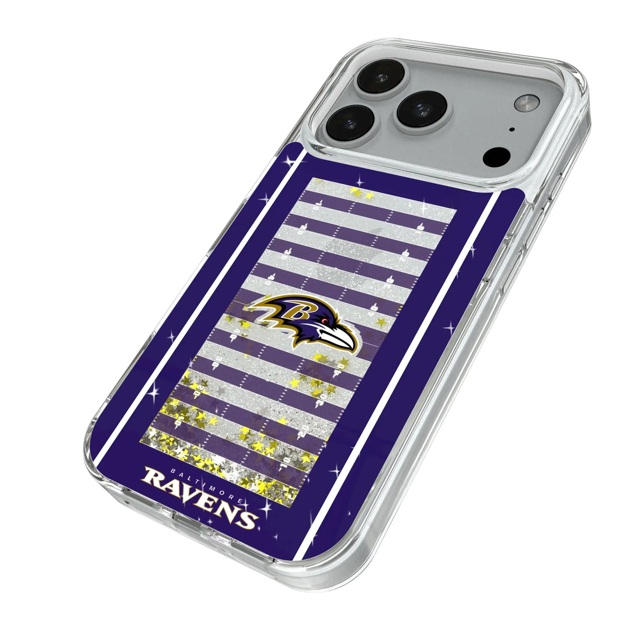 Baltimore Ravens Field Glitter Phone Case for Apple iPhone