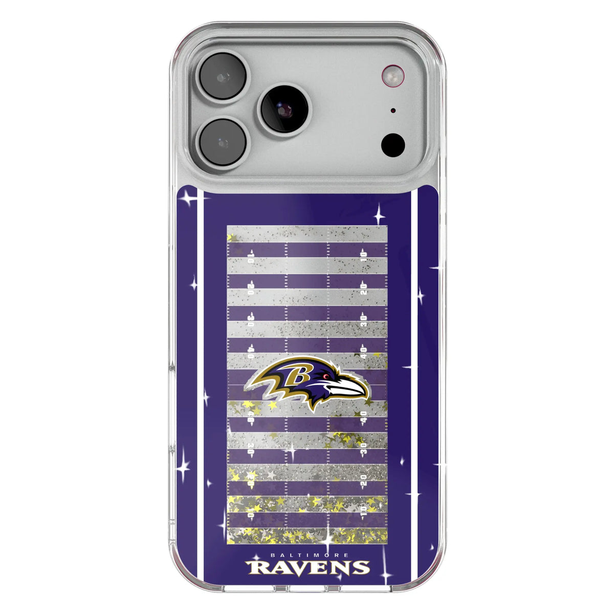 Baltimore Ravens Field Glitter Phone Case for Apple iPhone