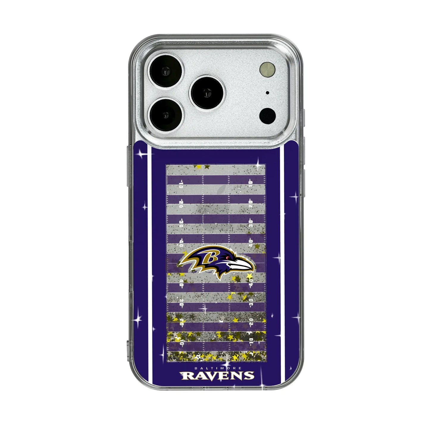 Baltimore Ravens Field Glitter Phone Case for Apple iPhone
