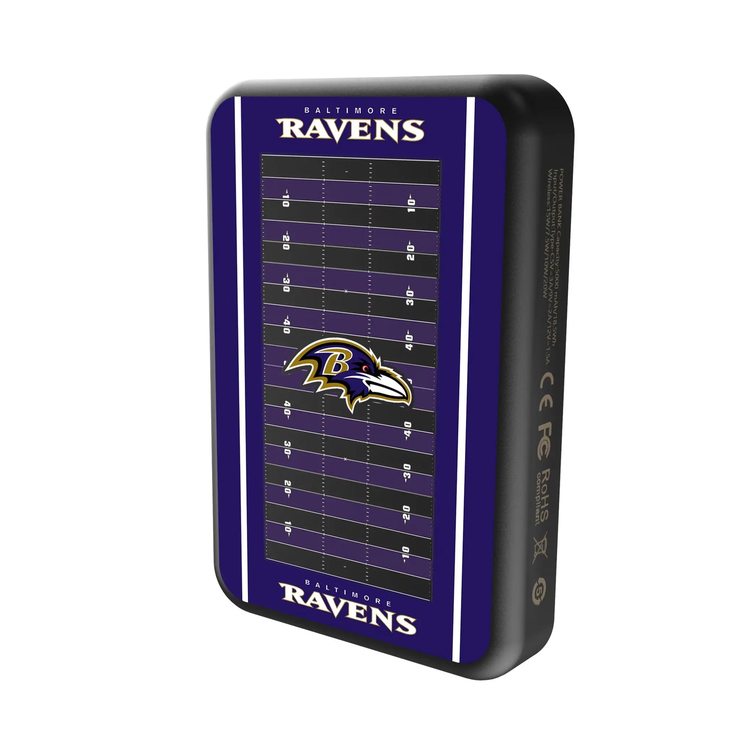 Baltimore Ravens Field Wireless Mag Power Bank