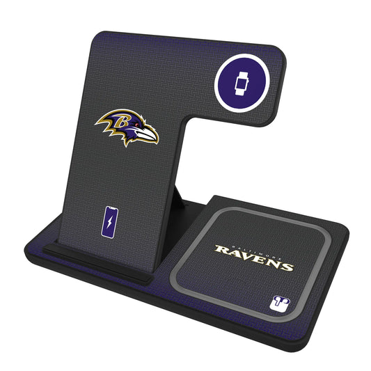 Baltimore Ravens Linen 3 in 1 Charging Station