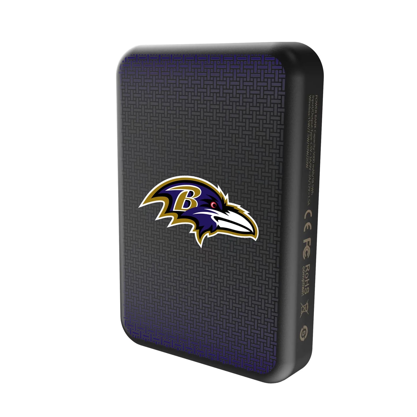Baltimore Ravens Linen Wireless Mag Power Bank