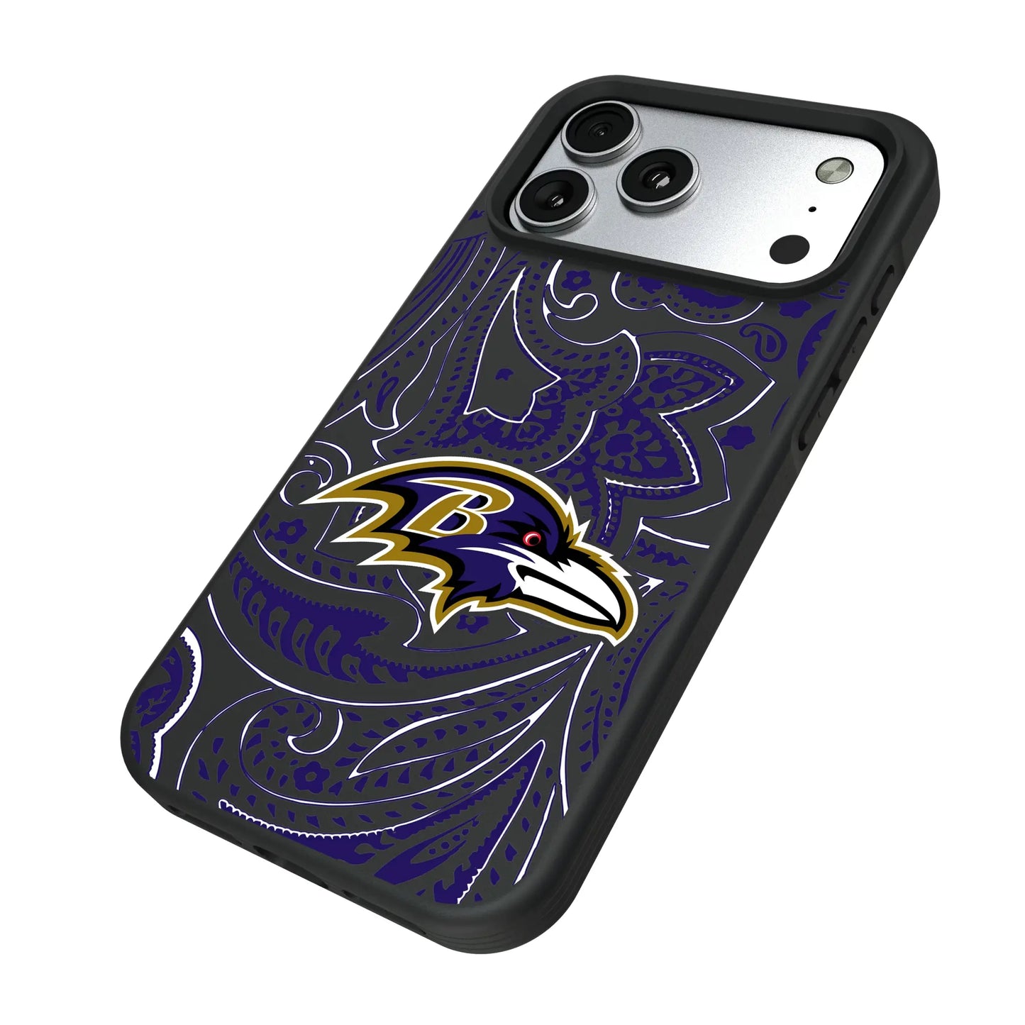 Baltimore Ravens Paisley Bump Phone Case for Apple iPhone