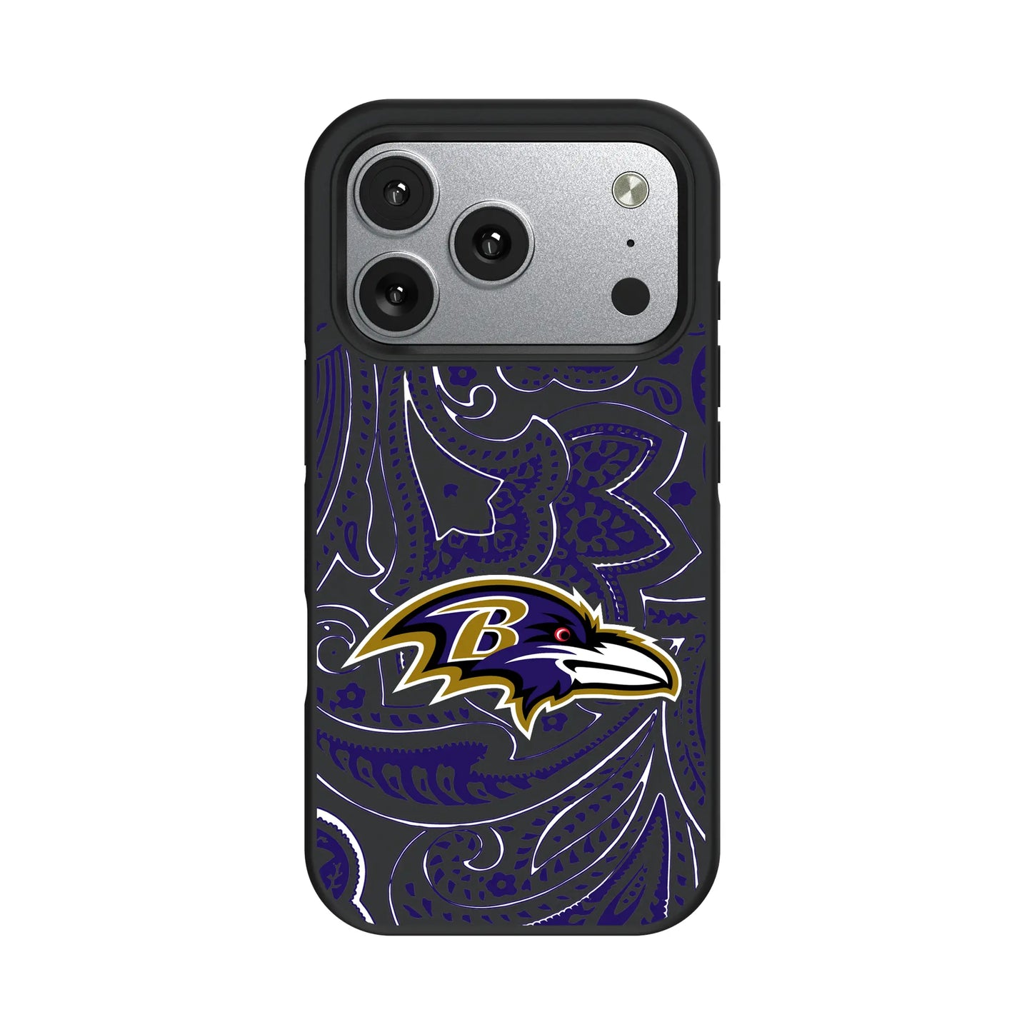 Baltimore Ravens Paisley Bump Phone Case for Apple iPhone