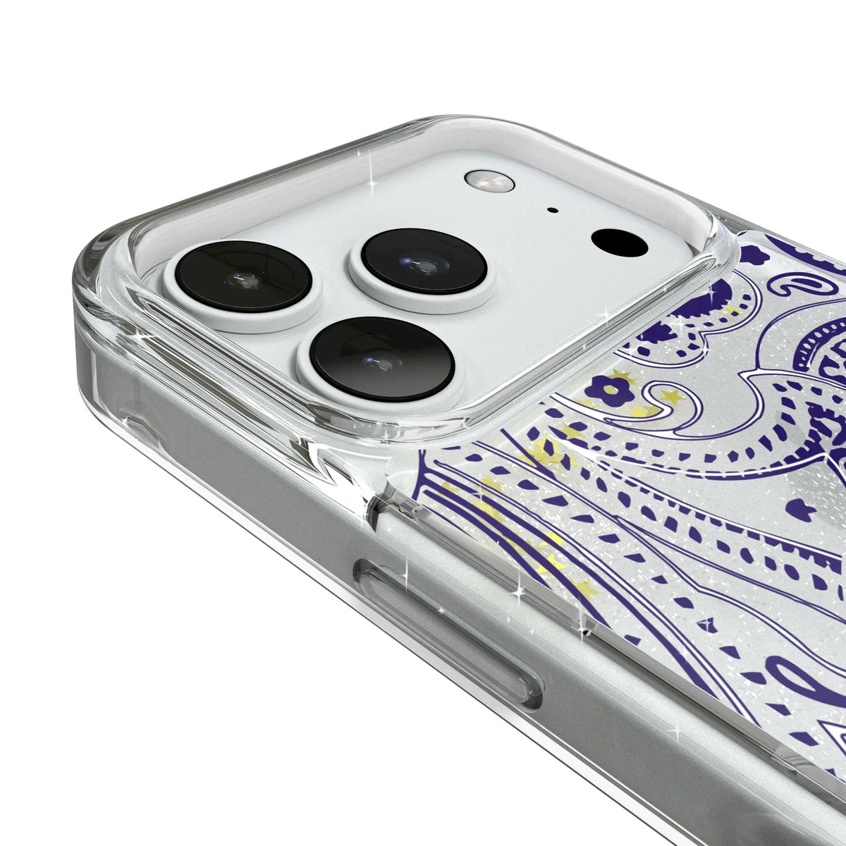 Baltimore Ravens Paisley Glitter Phone Case for Apple iPhone