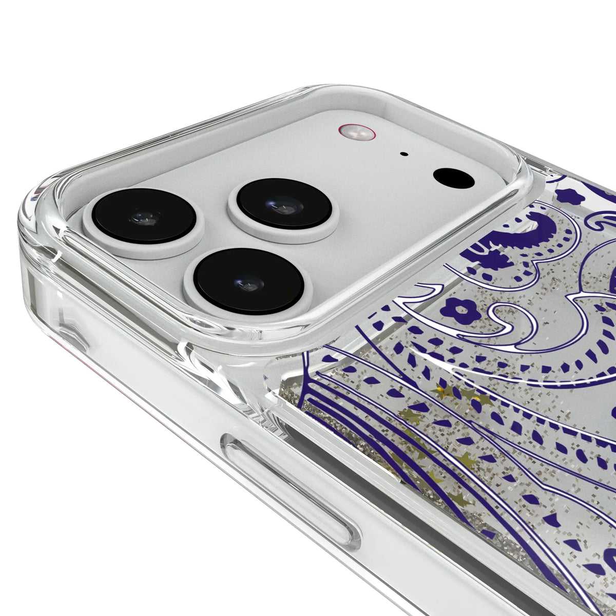 Baltimore Ravens Paisley Glitter Phone Case for Apple iPhone