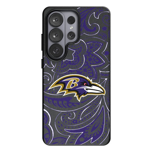 Baltimore Ravens Paisley MagSafe Compatible Phone Case for Samsung Galaxy
