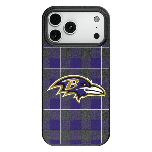 Baltimore Ravens Plaid MagSafe Compatible Phone Case for Apple iPhone