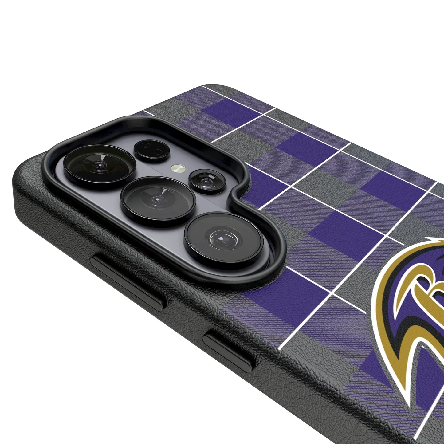 Baltimore Ravens Plaid MagSafe Compatible Phone Case for Samsung Galaxy