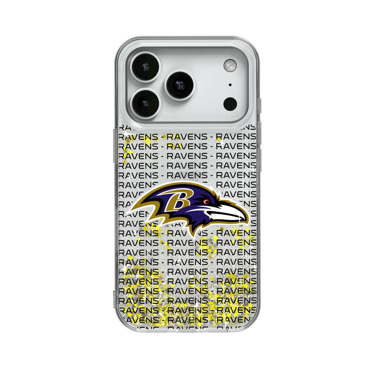 Baltimore Ravens Text Backdrop Glitter Phone Case for Apple iPhone