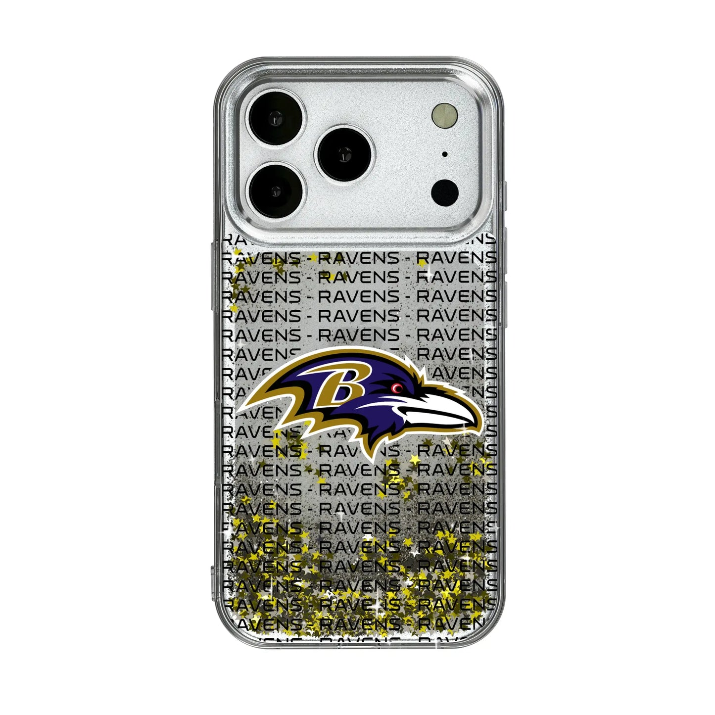 Baltimore Ravens Text Backdrop Glitter Phone Case for Apple iPhone