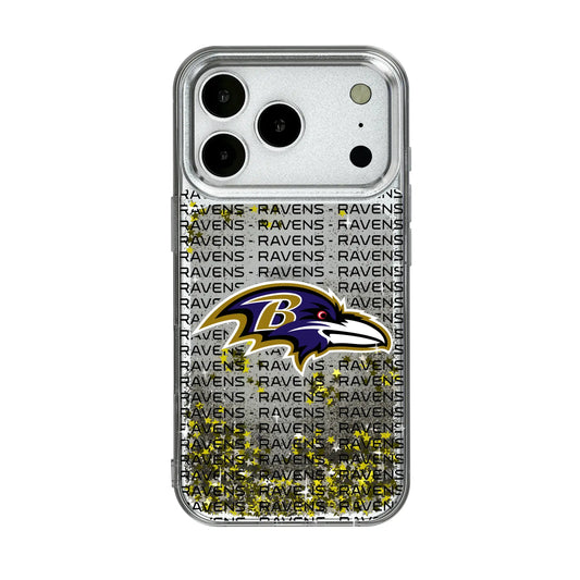 Baltimore Ravens Text Backdrop Glitter Phone Case for Apple iPhone