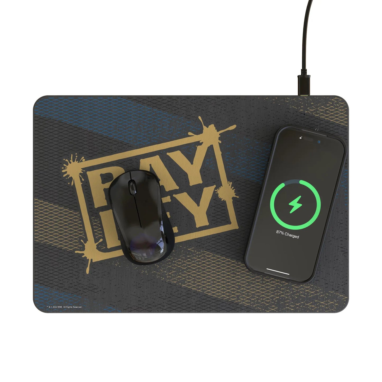 Bayley Steel 15-Watt Wireless Charger and Mouse Pad